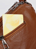 PU Leather Adjustable Strap Shoulder Bag - Hovatok