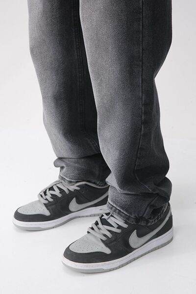 Men's Washed Straight Leg Jeans - Hovatok