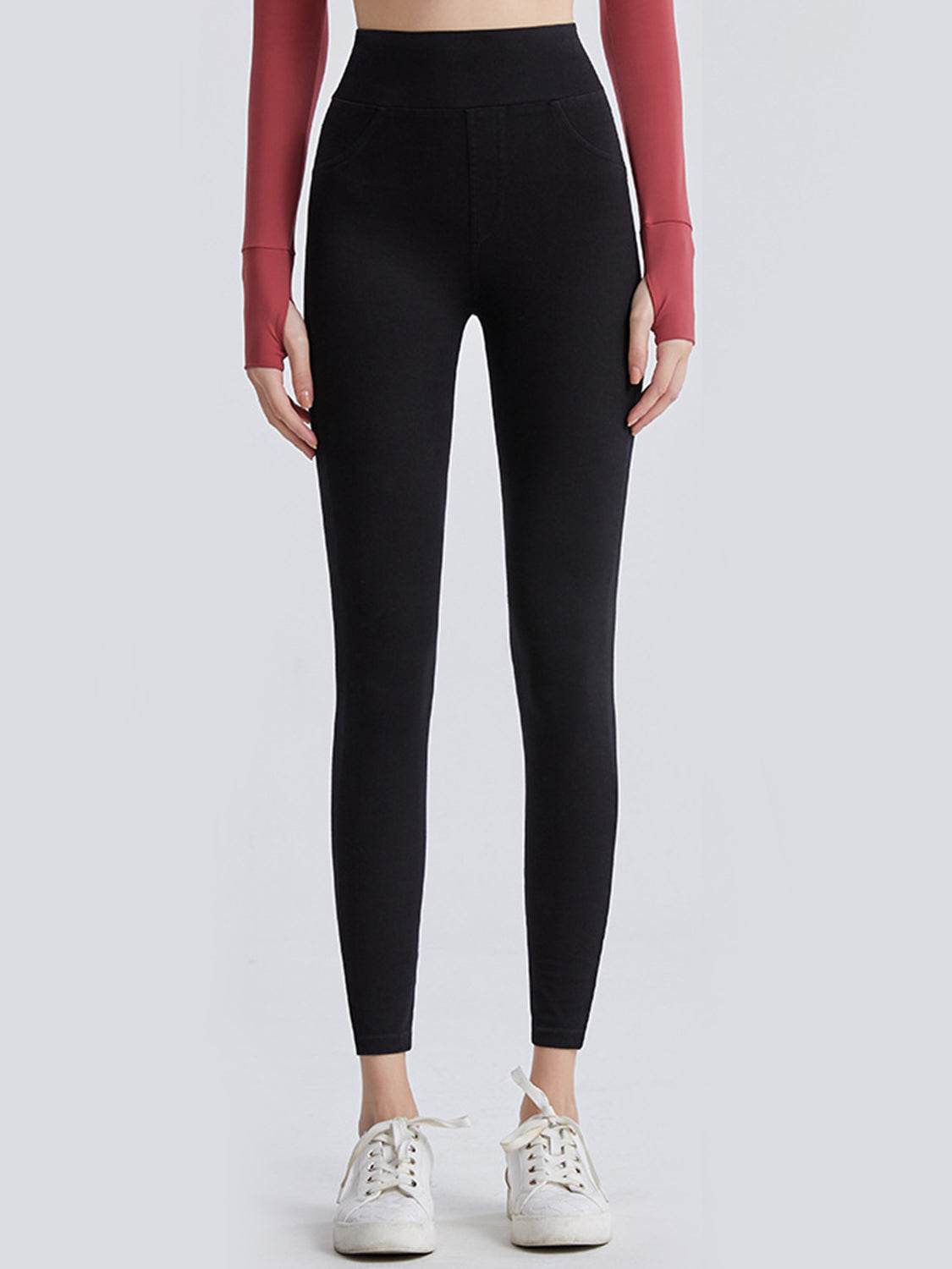 Wide Waistband Sports Leggings - Hovatok