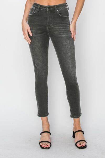 RISEN Full Size High Rise Ankle Skinny Jeans - Hovatok