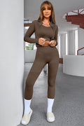 Tank Cropped Active Top and Pants Set - Hovatok