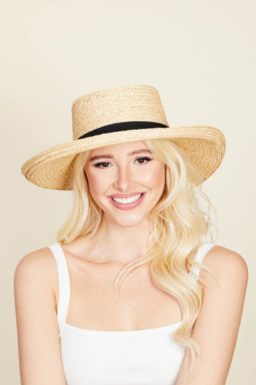 Fame Wide Brim Straw Weave Hat - Hovatok