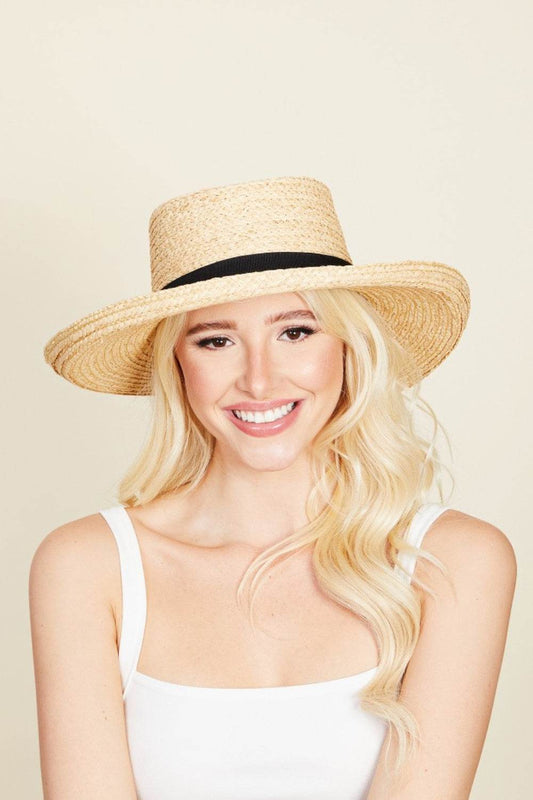 Fame Wide Brim Straw Weave Hat - Hovatok