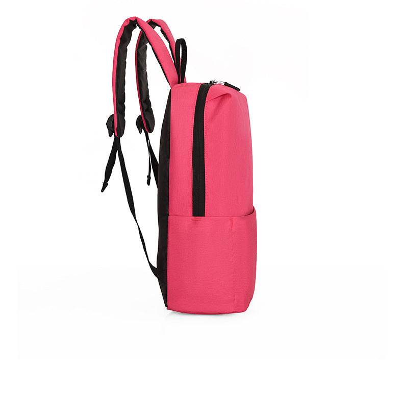 Solid Color Nylon Backpack Bag - Hovatok