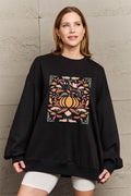 Simply Love Full Size Graphic Dropped Shoulder Sweatshirt - Hovatok