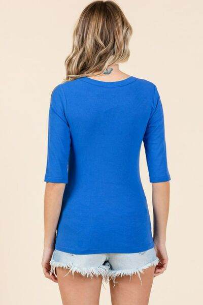 Mittoshop Round Neck Half Sleeve T-Shirt - Hovatok