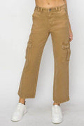 Risen Full Size High Rise Cargo Jeans - Hovatok