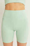 Love Tree High Waist Seam Detail Active Shorts - Hovatok