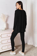 Basic Bae Bamboo Full Size V-Neck Long Sleeve Top and Pants Lounge Set - Hovatok