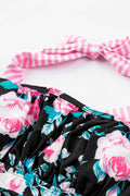 Mixed Print Tie-Back Two-Piece Swimsuit - Hovatok