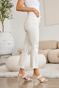 RFM Mini Mia Full Size Tummy Control High Waist Raw Hem Jeans - Hovatok