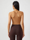 Millennia Scoop Neck Active Tank with Detachable Chest Pads - Hovatok