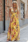 Halter Neck Split Dress - Hovatok