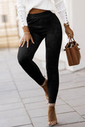 High Waist Skinny Leggings - Hovatok