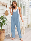 V-Neck Spaghetti Strap Jumpsuit - Hovatok