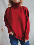 Turtleneck Long Sleeve Sweater - Hovatok