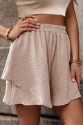 Perfee Layered Elastic Waist Shorts - Hovatok