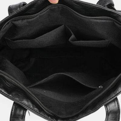 PU Leather Medium Handbag - Hovatok