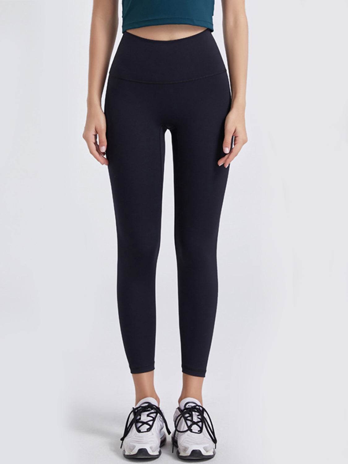 Wide Waistband Sports Leggings - Hovatok