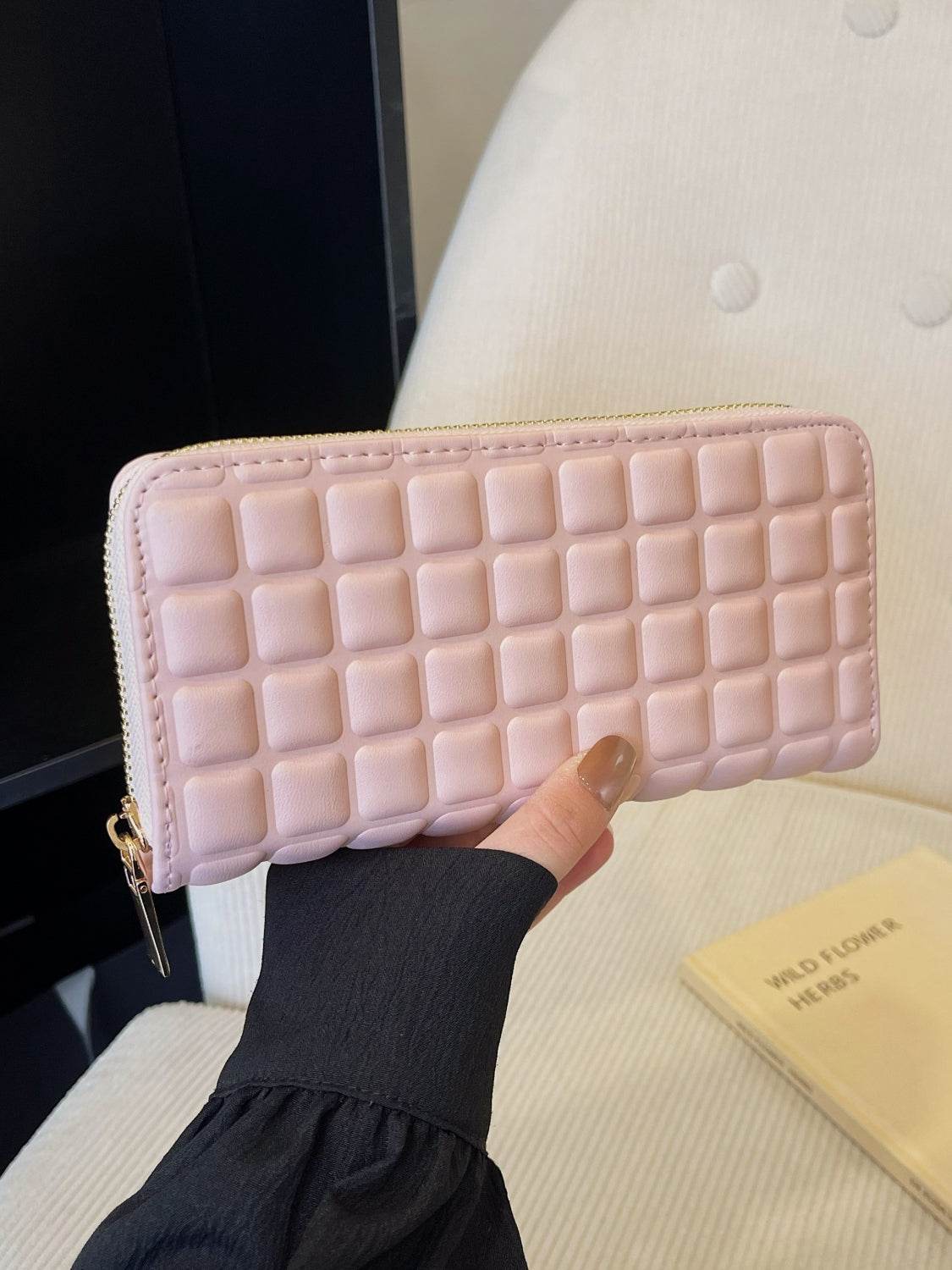 PU Leather Solid Color Wallet - Hovatok