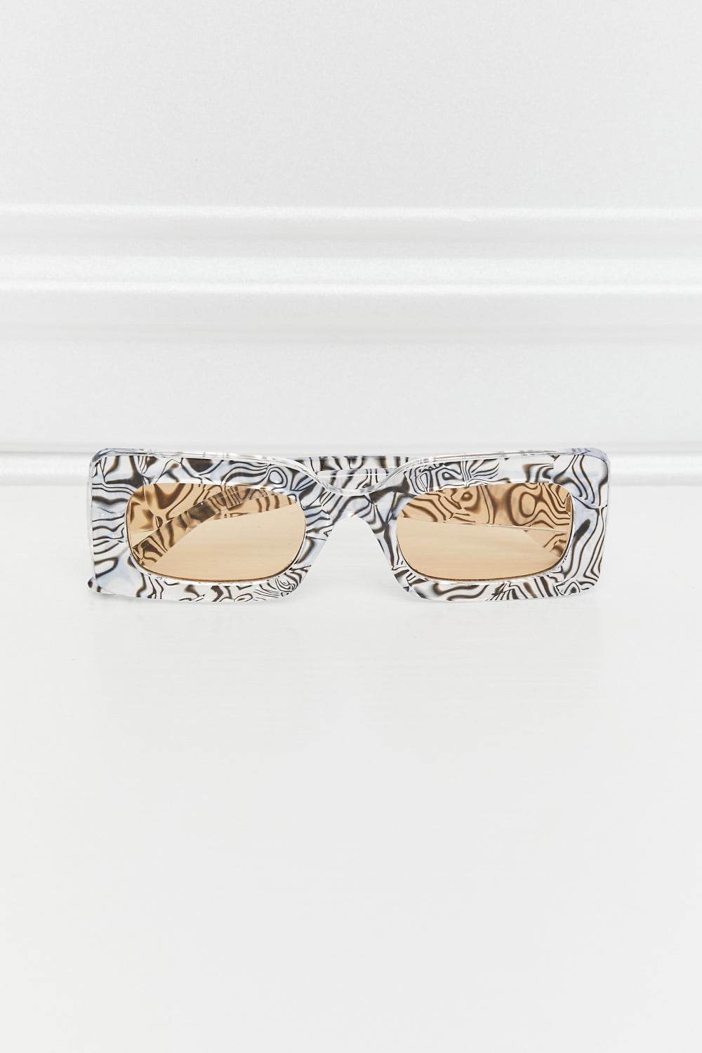 Tortoiseshell Rectangle Polycarbonate Sunglasses - Hovatok