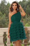 One-Shoulder Sleeveless Dress - Hovatok
