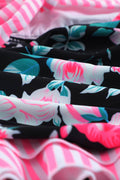 Mixed Print Tie-Back Two-Piece Swimsuit - Hovatok