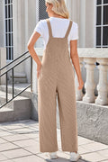 Lovelet Square Neck Wide Strap Overalls with Pockets - Hovatok