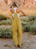 Double Take Full Size Sleeveless V-Neck Pocketed Jumpsuit - Hovatok