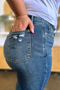 Judy Blue Full Size Tummy Control High Waist Slim Jeans - Hovatok