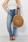Justin Taylor Brunch Time Straw Rattan Handbag - Hovatok