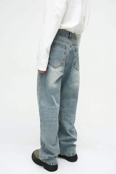 Mid Rise Jeans with Pockets - Hovatok