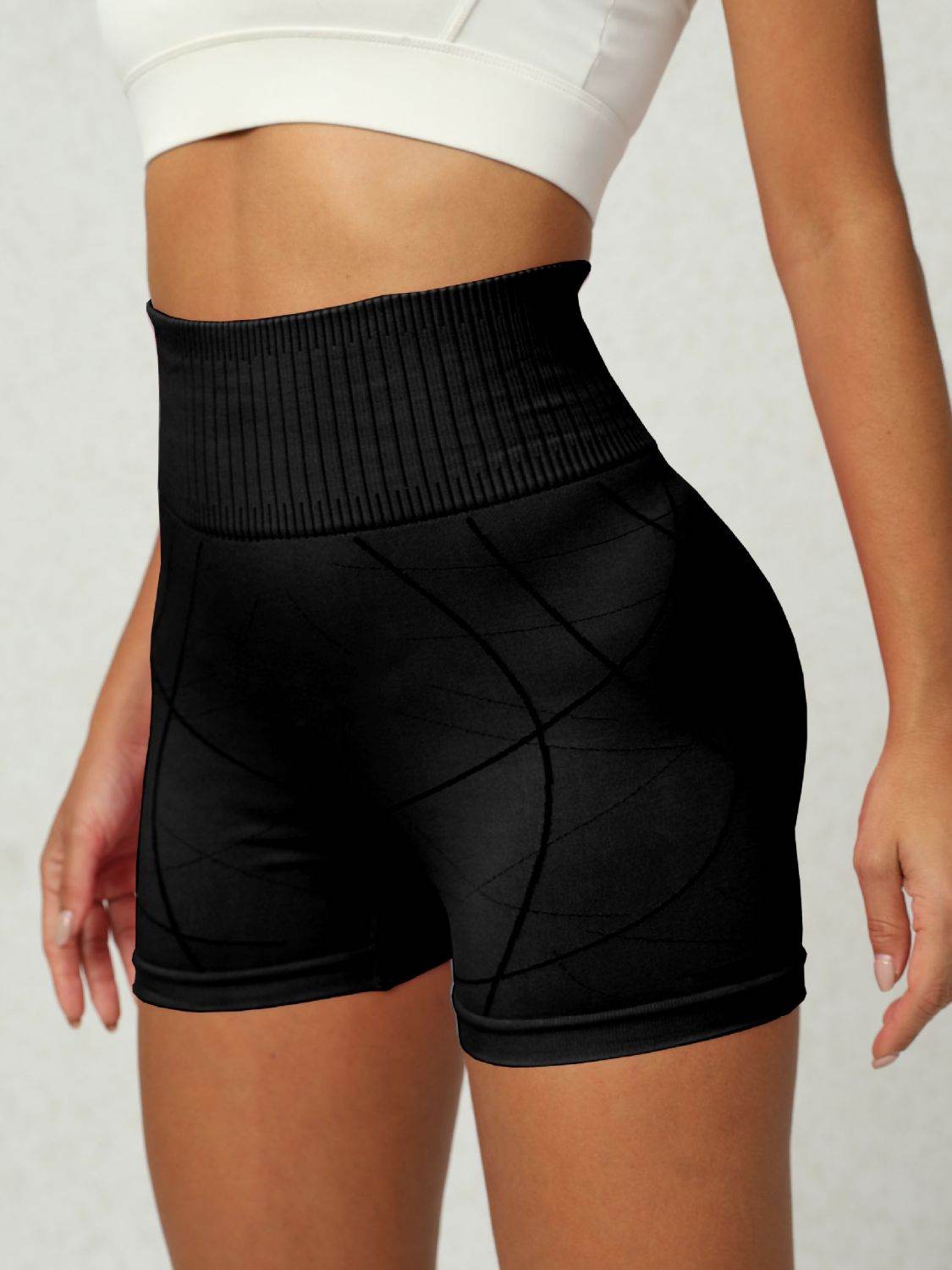 High Waist Active Shorts - Hovatok