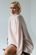Basic Bae Turtleneck Dropped Shoulder Long Sleeve Sweater - Hovatok