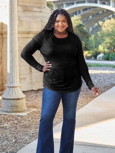 Basic Bae Full Size Round Neck Long Sleeve T-Shirt - Hovatok