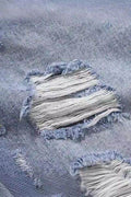 Men's Distressed Denim Bermuda Shorts - Hovatok