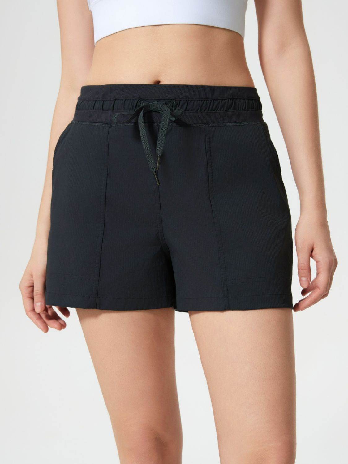 Millennia Drawstring Active Shorts with Pockets - Hovatok