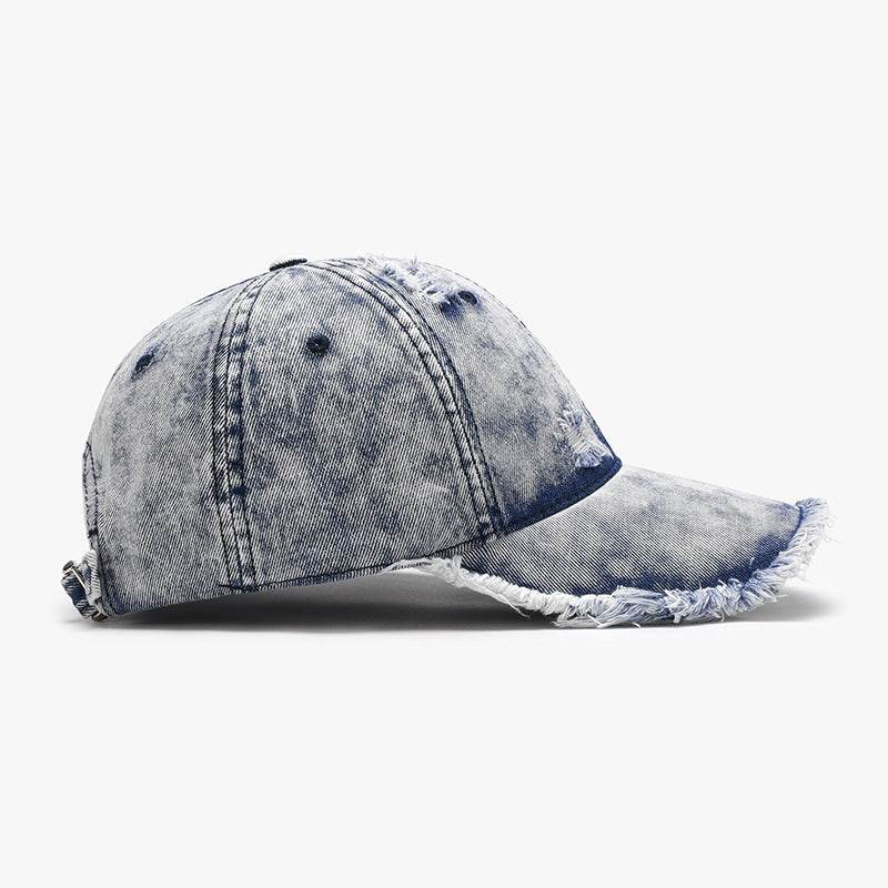 Distressed Cotton Adjustable Baseball Cap - Hovatok