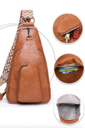 Adored Take A Trip PU Leather Sling Bag - Hovatok