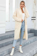 Angel Wings Open Front Pocketed Cardigan - Hovatok