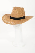 Fame Basket Weave Straw Sun Hat - Hovatok