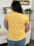 Basic Bae Bamboo Full Size V-Neck High-Low T-Shirt - Hovatok