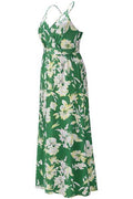 Crisscross Printed Surplice Cami Dress - Hovatok