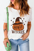 HOWDY WITCHES Round Neck Short Sleeve T-Shirt - Hovatok