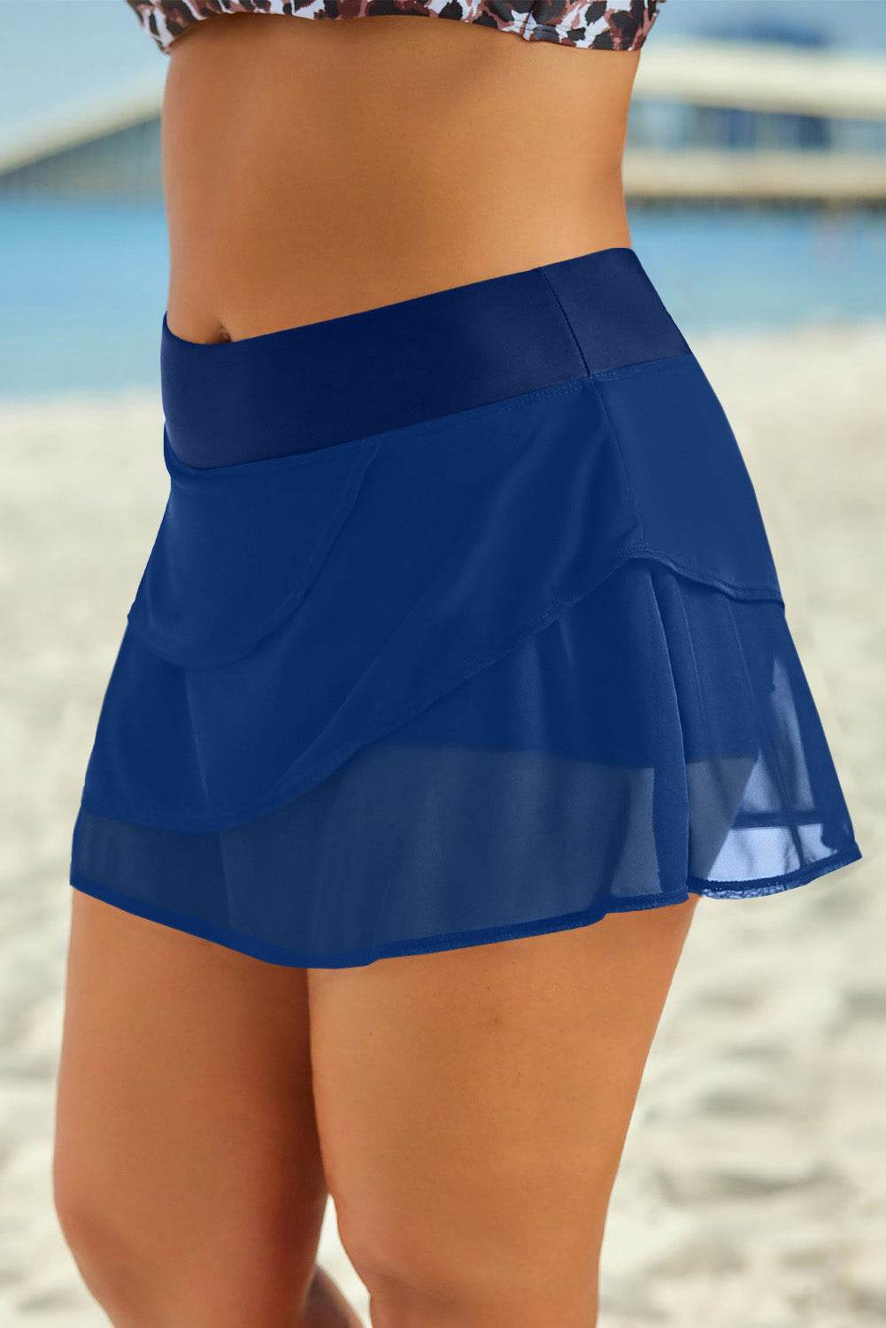 Elastic Waist Swim Skirt - Hovatok