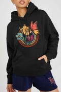 Simply Love Simply Love Full Size Butterfly and Flower Graphic Hoodie - Hovatok
