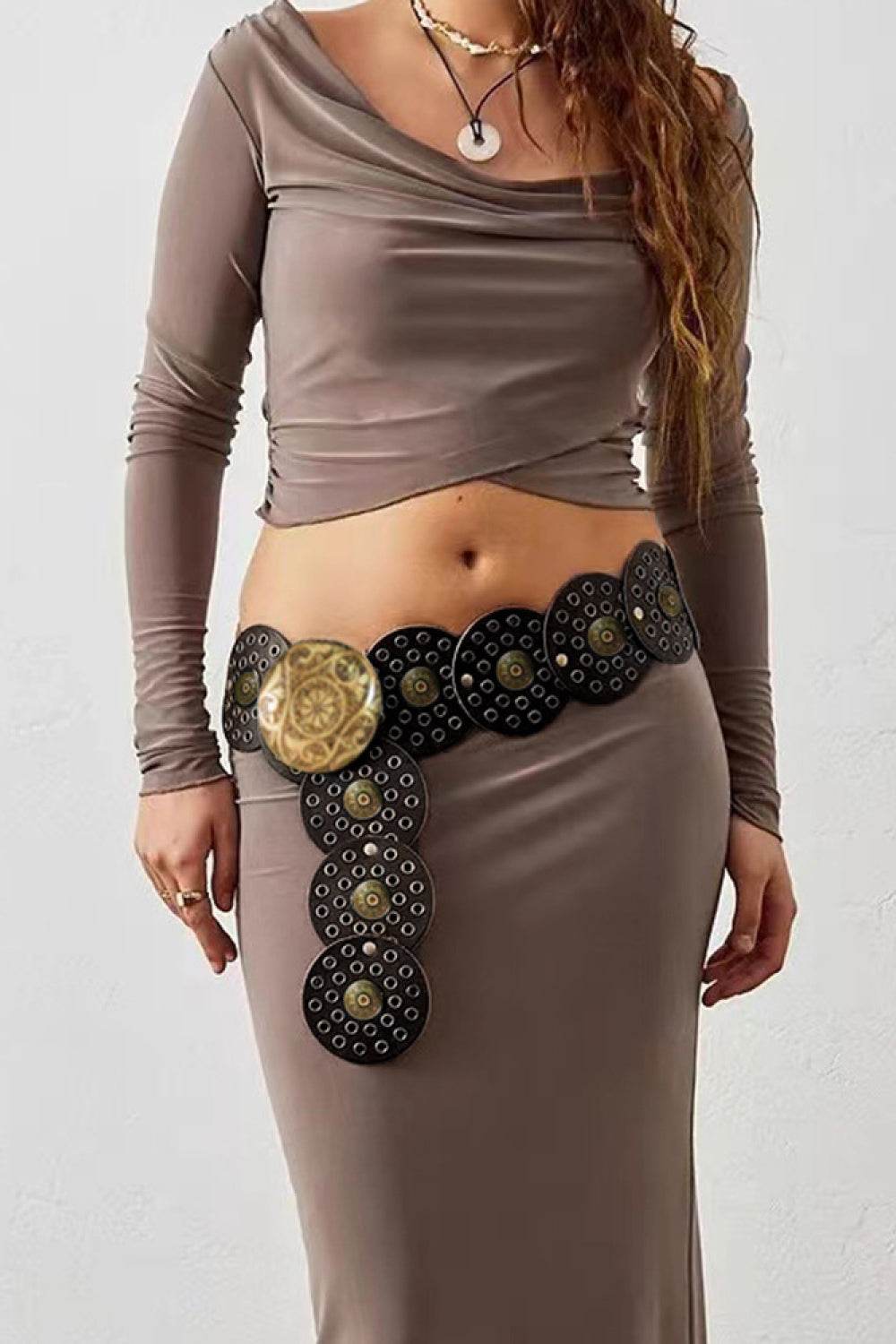 Vintage PU Leather Wide Belt - Hovatok
