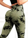 Tie-Dye High Waist Active Leggings - Hovatok