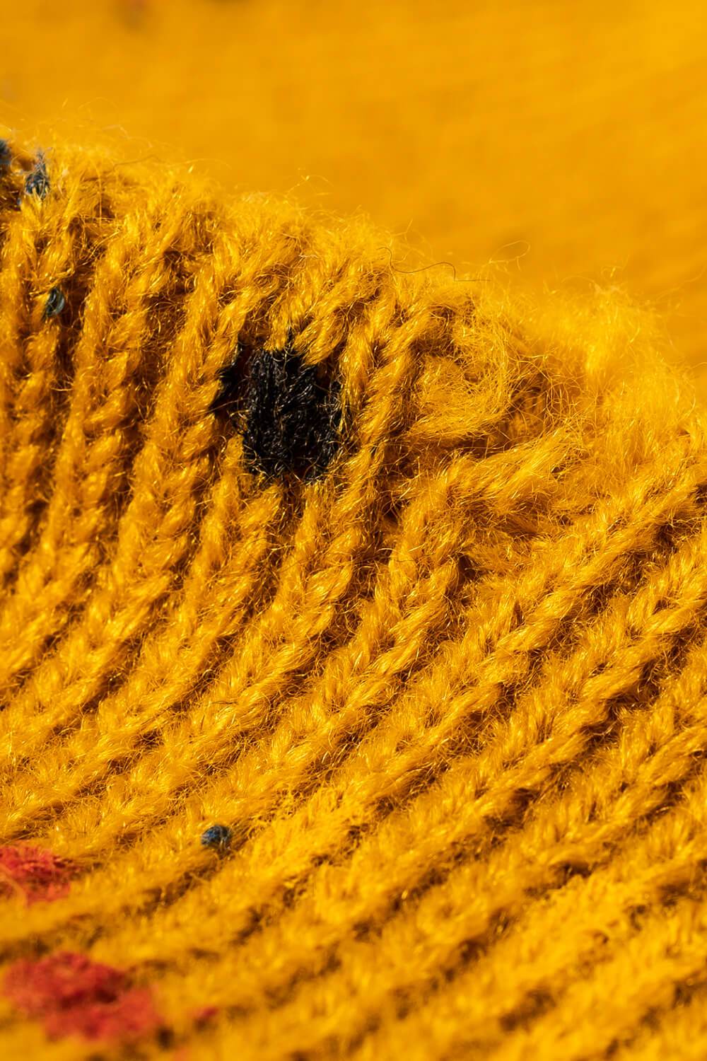 Confetti Rib-Knit Cuff Beanie - Hovatok