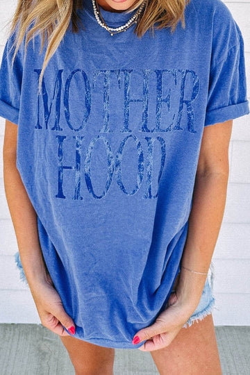 MOTHERHOOD Letter Graphic T-Shirt - Hovatok